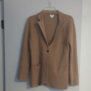 J. Crew Women's Camel Sweater Blazer